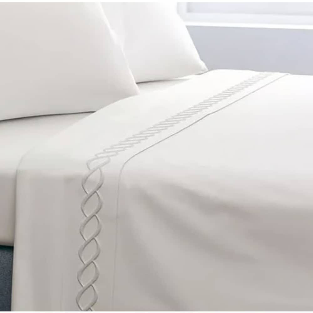 Juego De Sabanas 2 Plazas 210 Hilos Bordadas image number 2.0