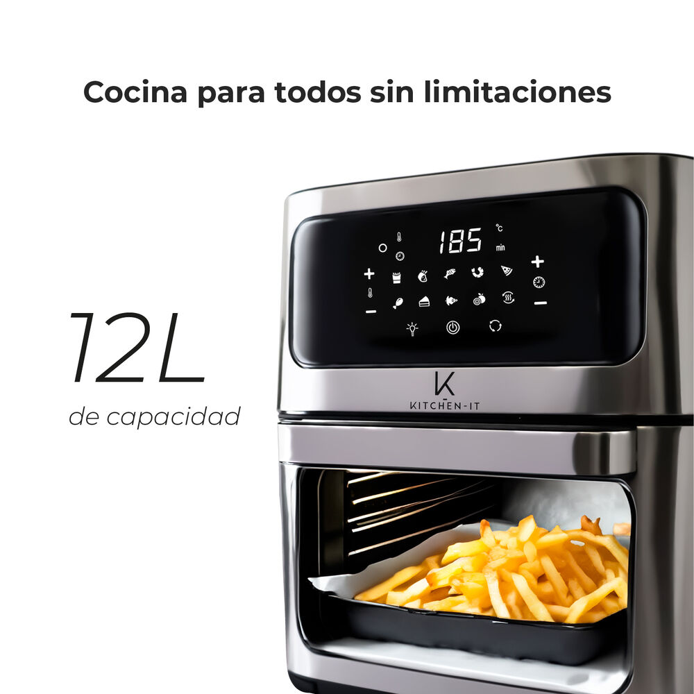 Freidora De Aire Max Edition 12 Litros Kitchen-it image number 4.0
