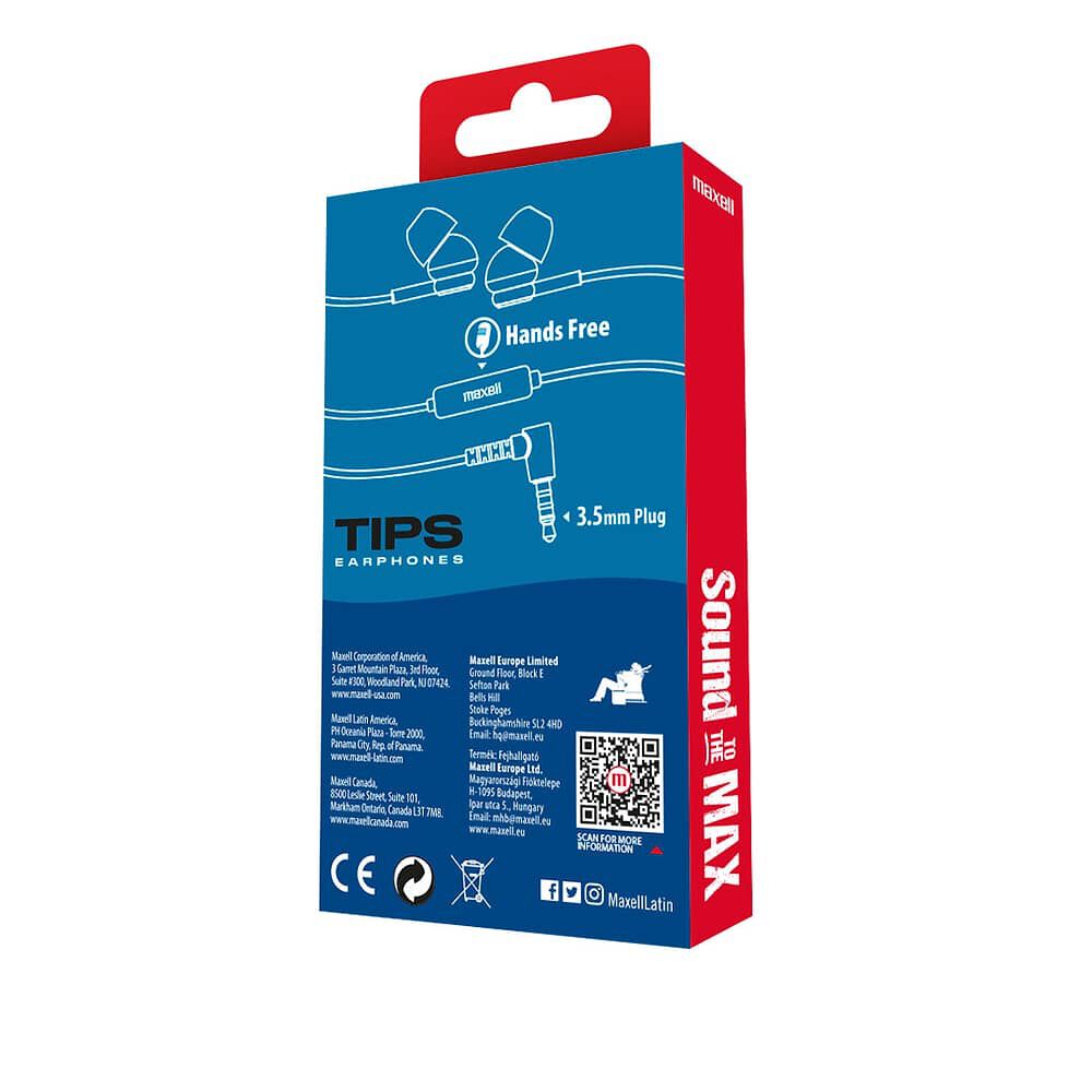 Aud&iacute;fonos Maxell In-tips Con Micr&oacute;fono In Ear Blue image number 2.0