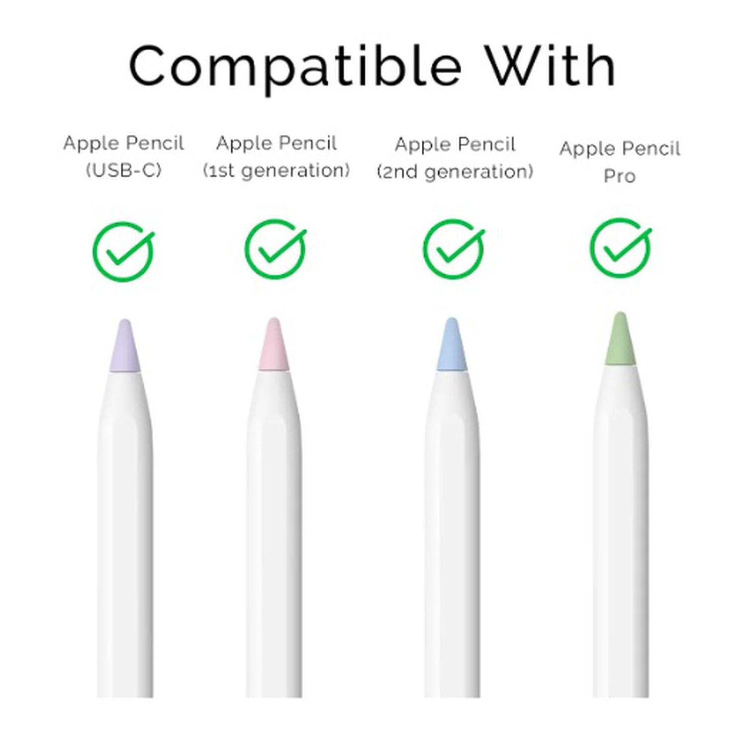 Protector Apple Pencil Silicona Celeste image number 3.0