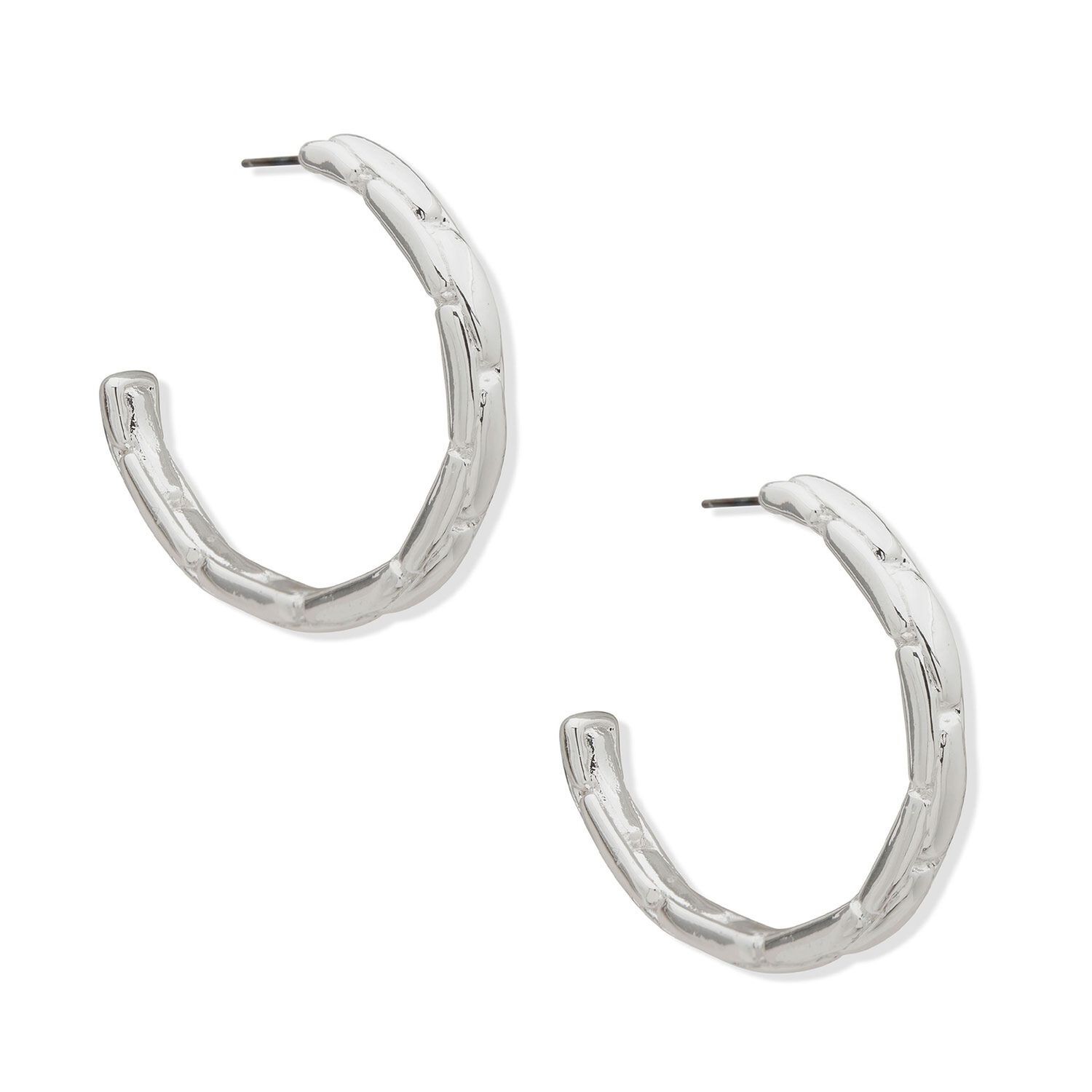 Aros Tipo Argollas Anne Klein Plateado Mujer 01g00766 image number 1.0