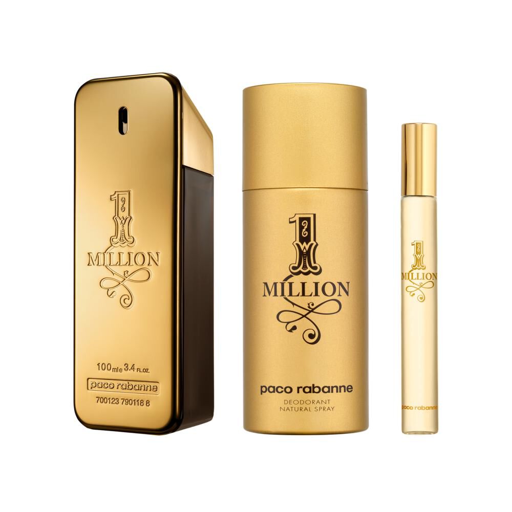 Rabanne Hombre Estuche 1 Million Eau De Toilette 100 Ml + Desodorante 150 Ml + Eau De Toilette 10 Ml image number 1.0