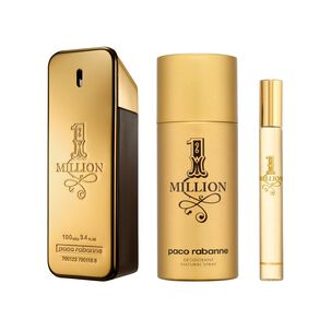 Rabanne Hombre Estuche 1 Million Eau De Toilette 100 Ml + Desodorante 150 Ml + Eau De Toilette 10 Ml