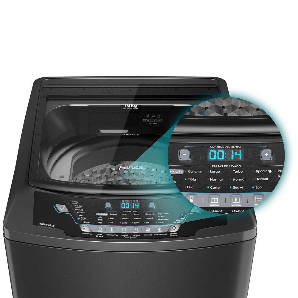 Lavadora Autom&aacute;tica 18kg Carga Superior Premium Care 18 Onix image number 6.0