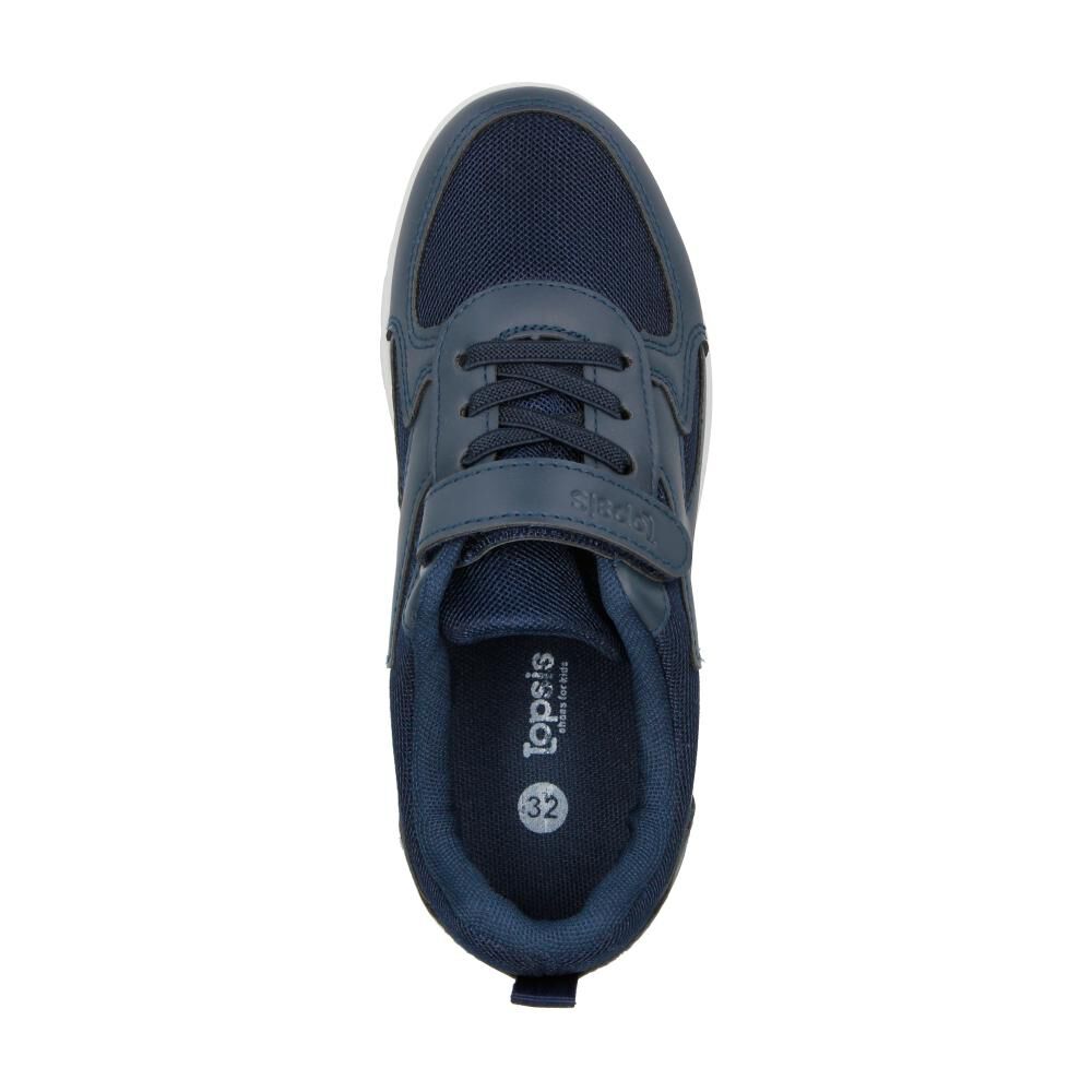 Zapatilla Infantil Niño Topsis Navy image number 4.0