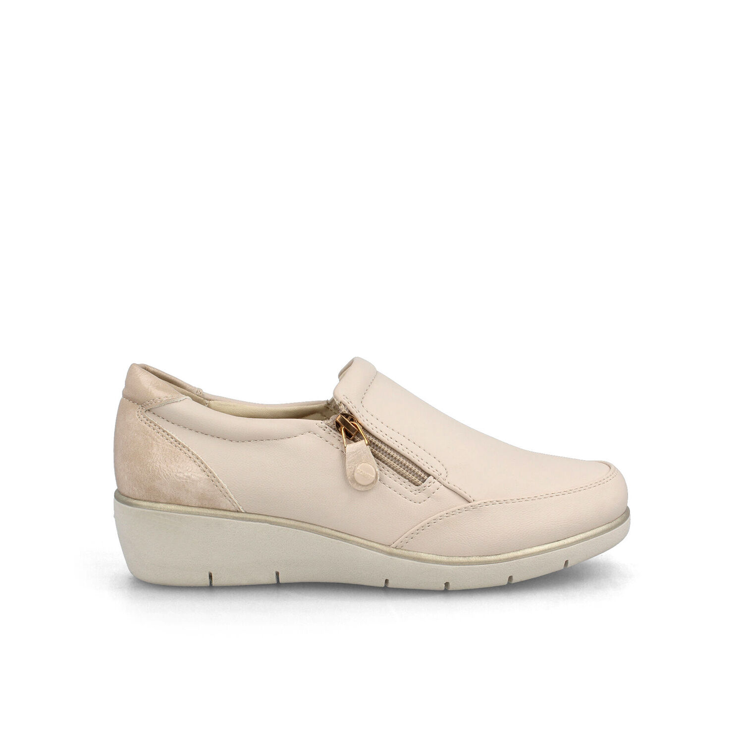 Mocasin Mujer Bata Frida Beige image number 0.0