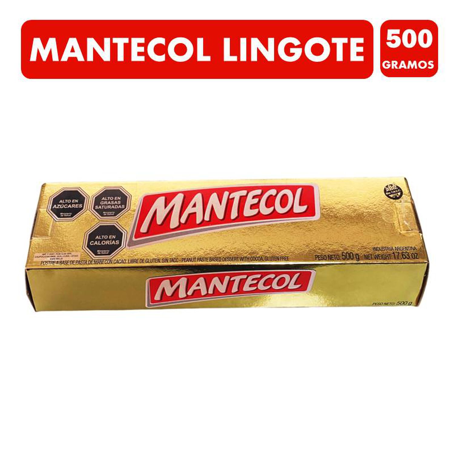 Mantecol Lingote Especial 500g Sin Tacc image number 1.0