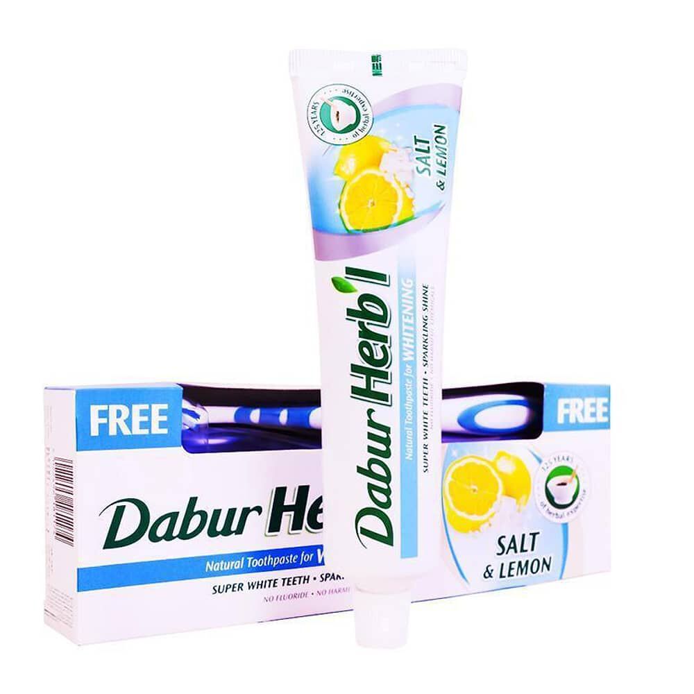Pasta Dental Herb'l Sal & Lim&oacute;n + Cepillo De Dientes 150gr image number 0.0