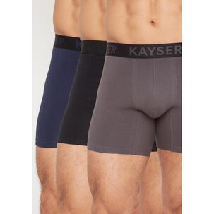 Pack 3 Boxer Largo De Algodón Kayser