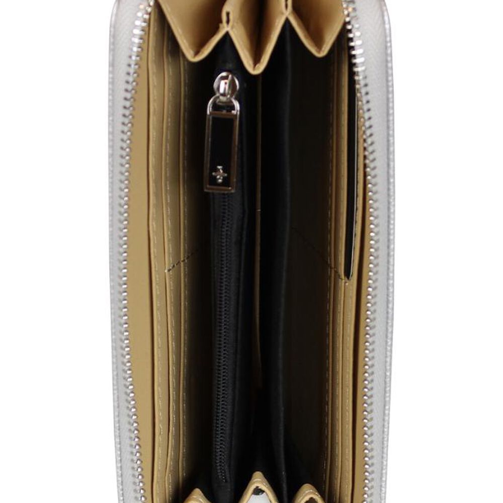 Billetera Mujer Bessie Plateada Kenneth Cole image number 3.0