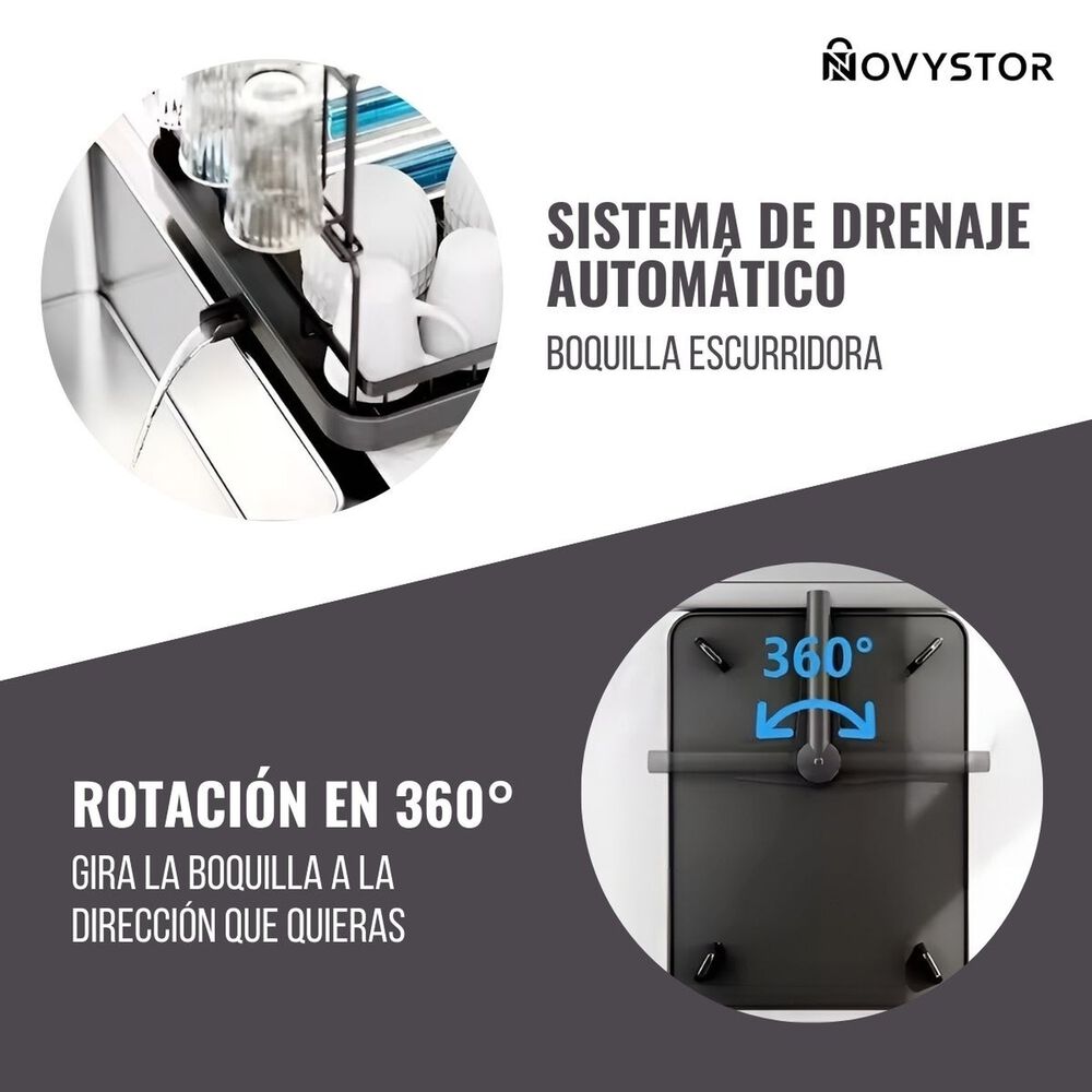 Secaplatos Escurridor Acero Inoxidable De 2 Niveles +drenaje image number 5.0