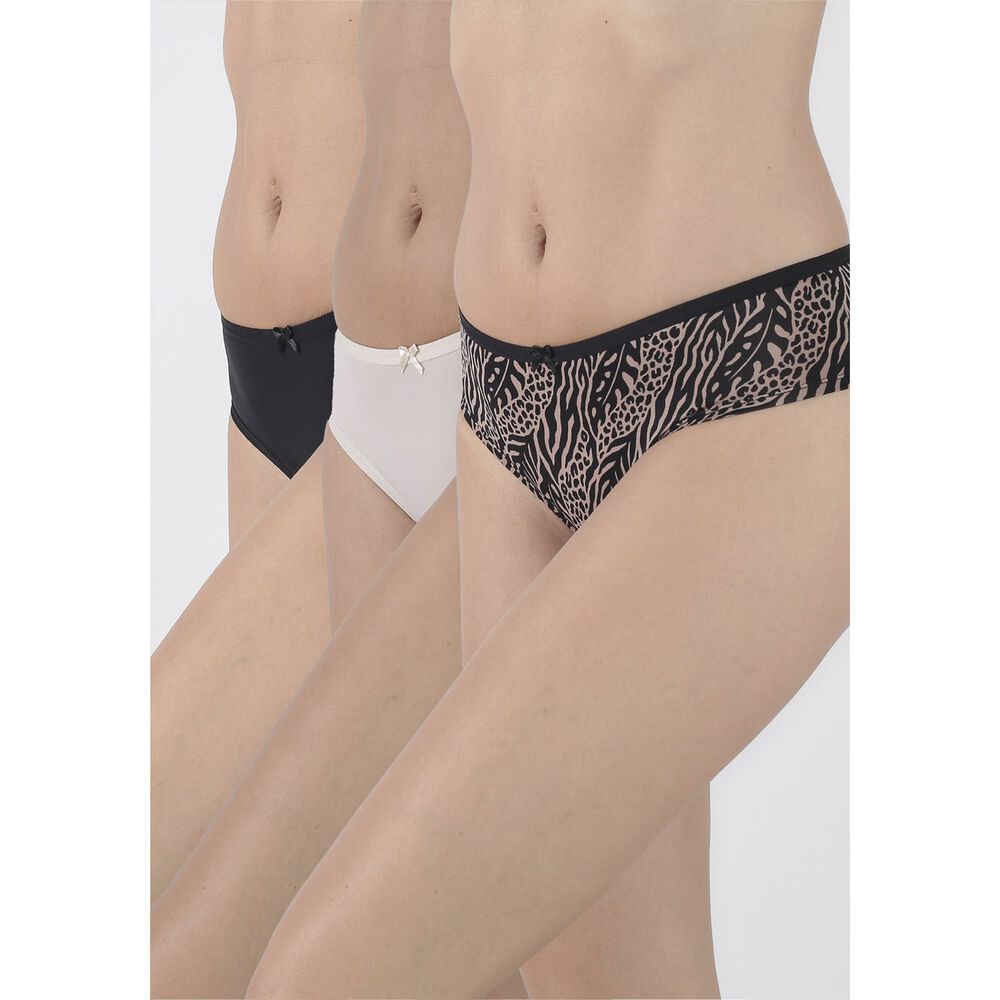 Pack 3x Pantaleta Microfibra P314.15-neg10 Kayser image number 0.0