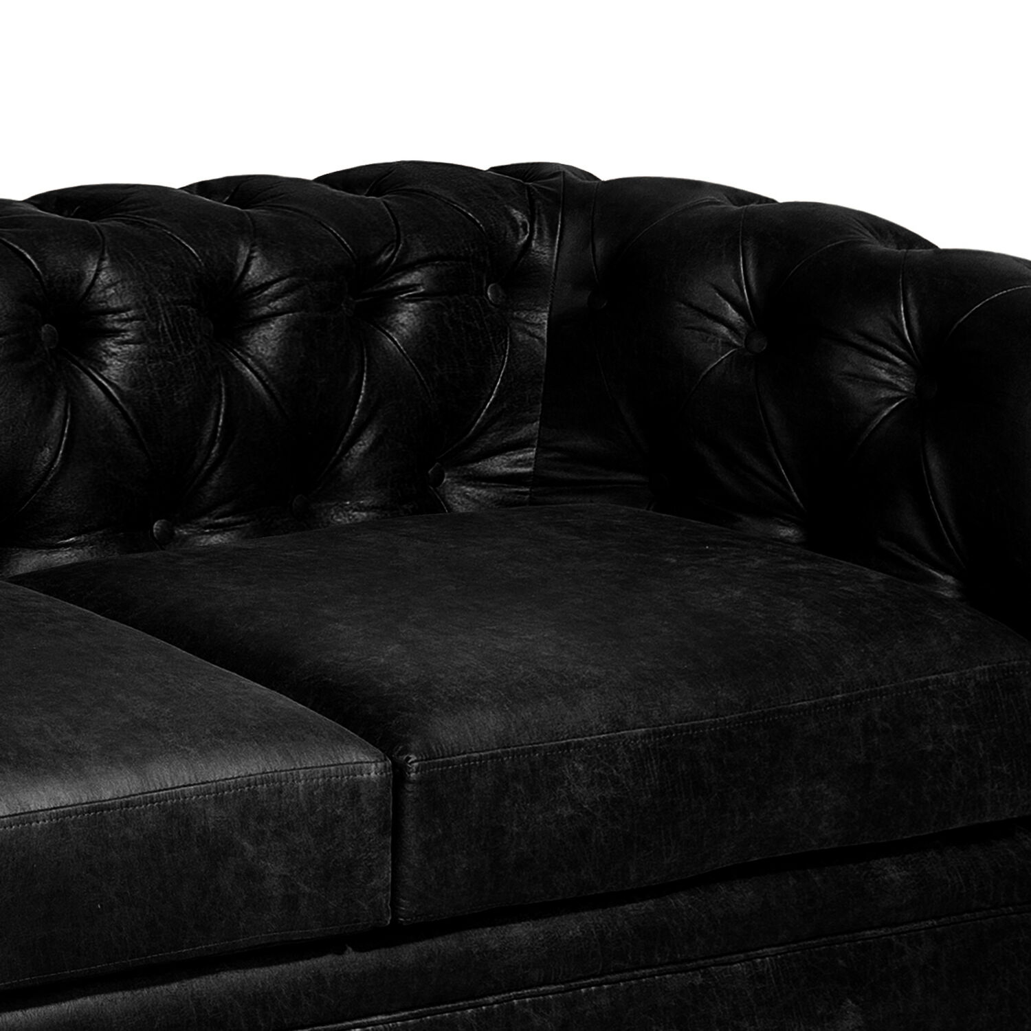Sofa Florencia 2c Cuero Colorado Negro image number 3.0