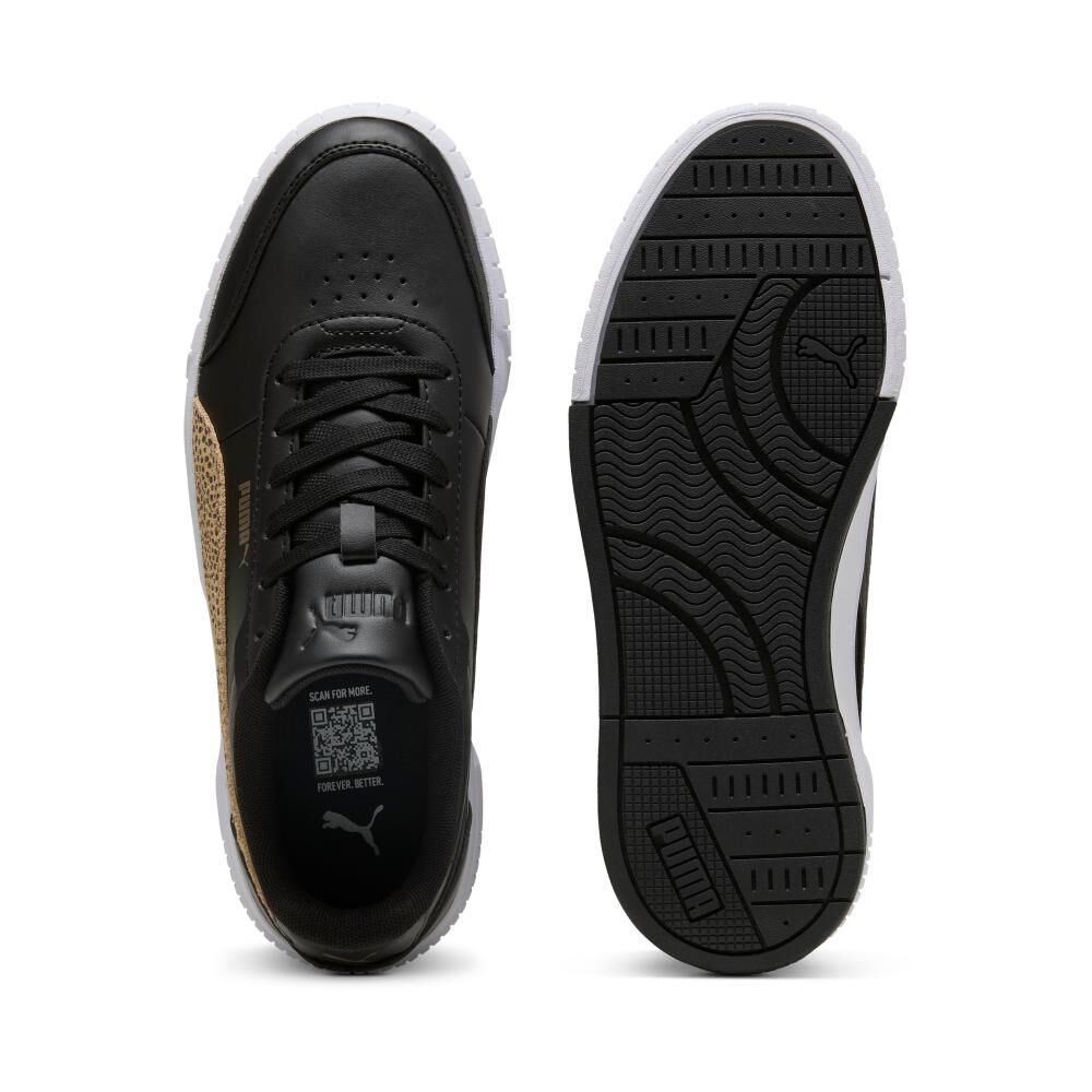 Zapatilla Urbana Mujer Puma Carina Mia Topcat Black-toasted Almond image number 3.0