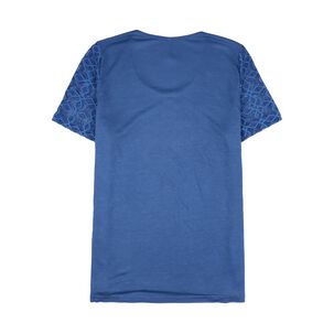 Polera Lace Delantero Manga Corta Cuello Redondo Mujer Geeps