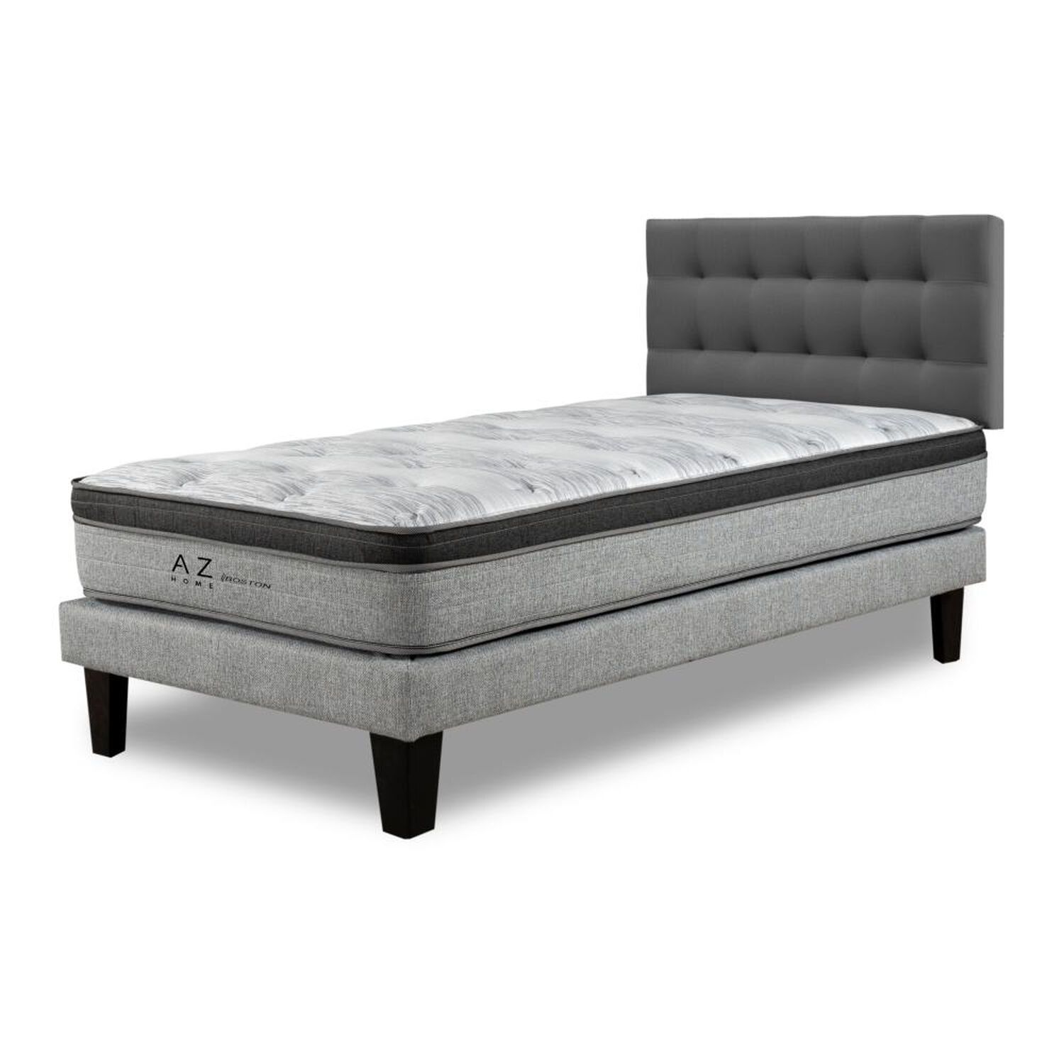 Cama Europea Az Home Boston / 1.5 Plazas / Base Normal + Respaldo image number 5.0