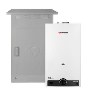Pack Calefont 10l Tiro Natural Gas Natural + Gabinete