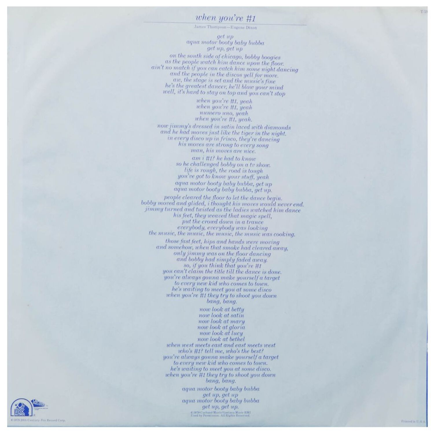 Gene Chandler - When You're #1 | Vinilo Usado image number 3.0