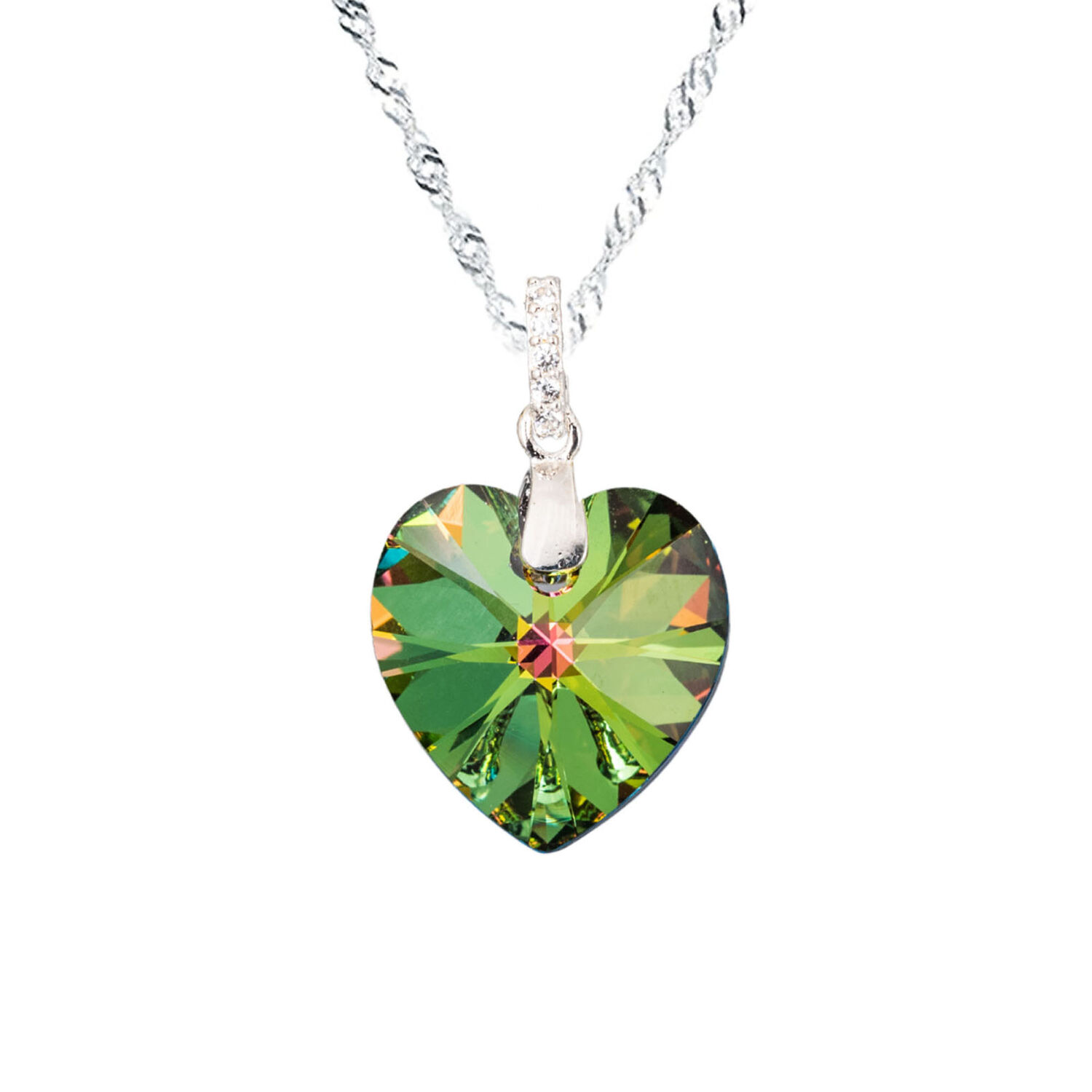 Collar Gran Romance Cristales Genuinos Vitral Medium image number 0.0