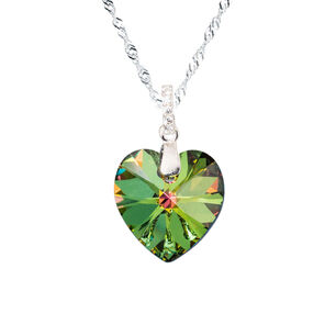 Collar Gran Romance Cristales Genuinos Vitral Medium