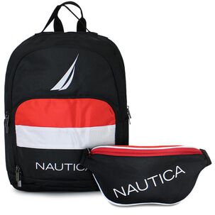 Mochila Pólux + Banano Kappa Negro Nautica