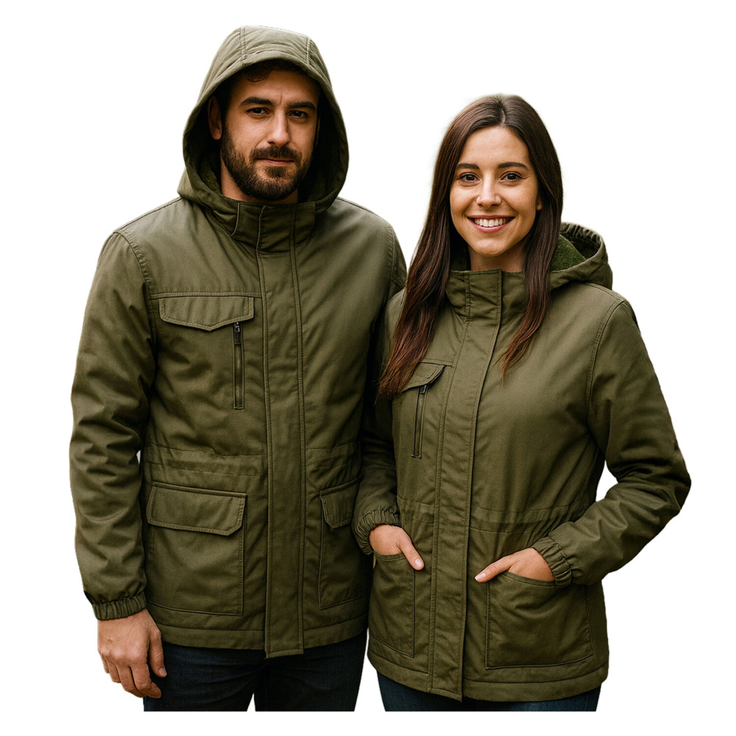 Parka Forro Peluche Gorro Desmontable Velox Unisex image number 0.0