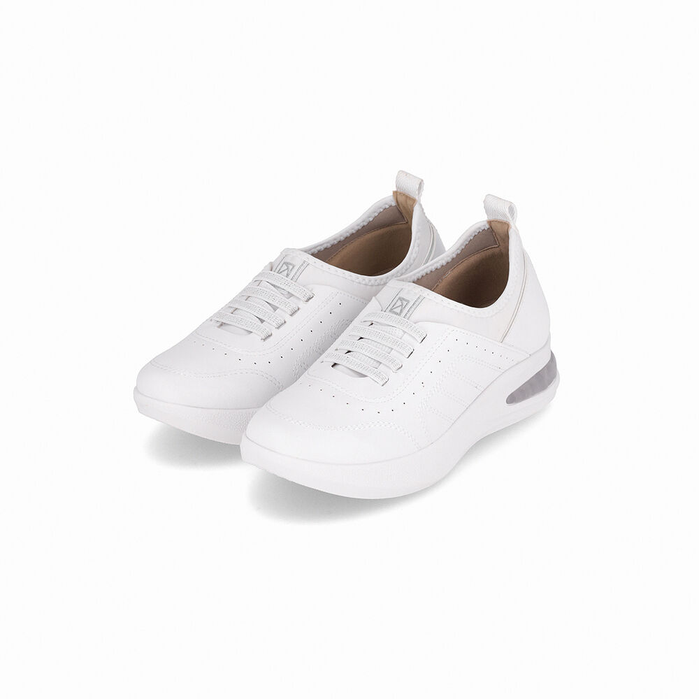 Zapatilla Mujer Blanco/elastico Soft Step Piccadilly image number 3.0