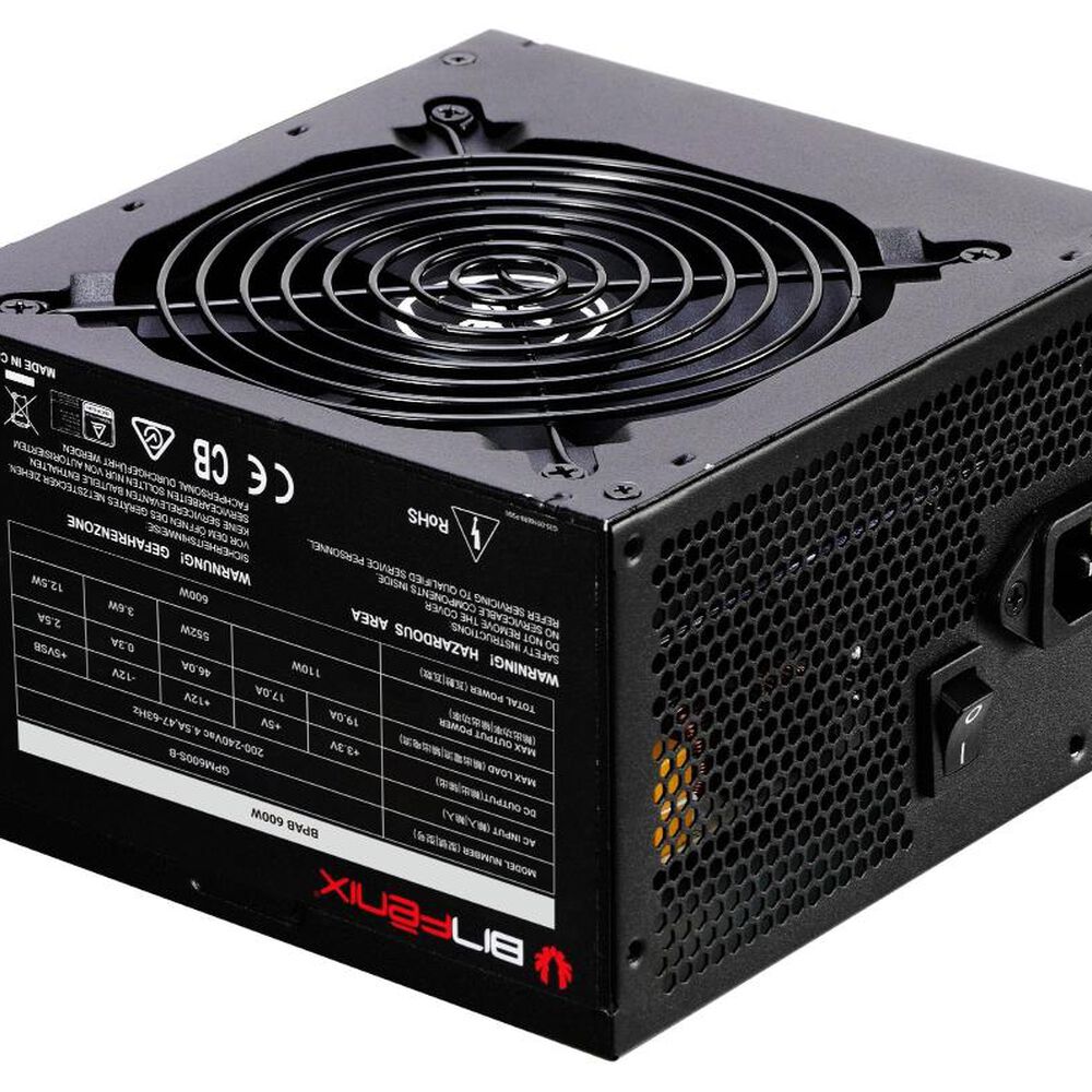 Gabinete Bitfenix/ ​​hades + Fuente De Poder 600w / 4 Ventiladores/ Negro image number 2.0