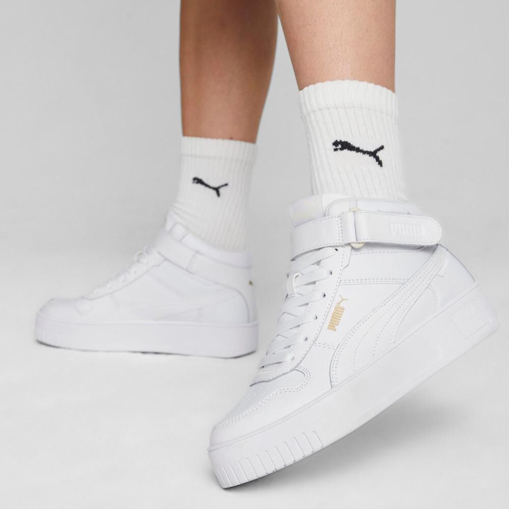 Zapatilla Urbana Mujer Puma Carina Street Mid Blanco image number 1.0