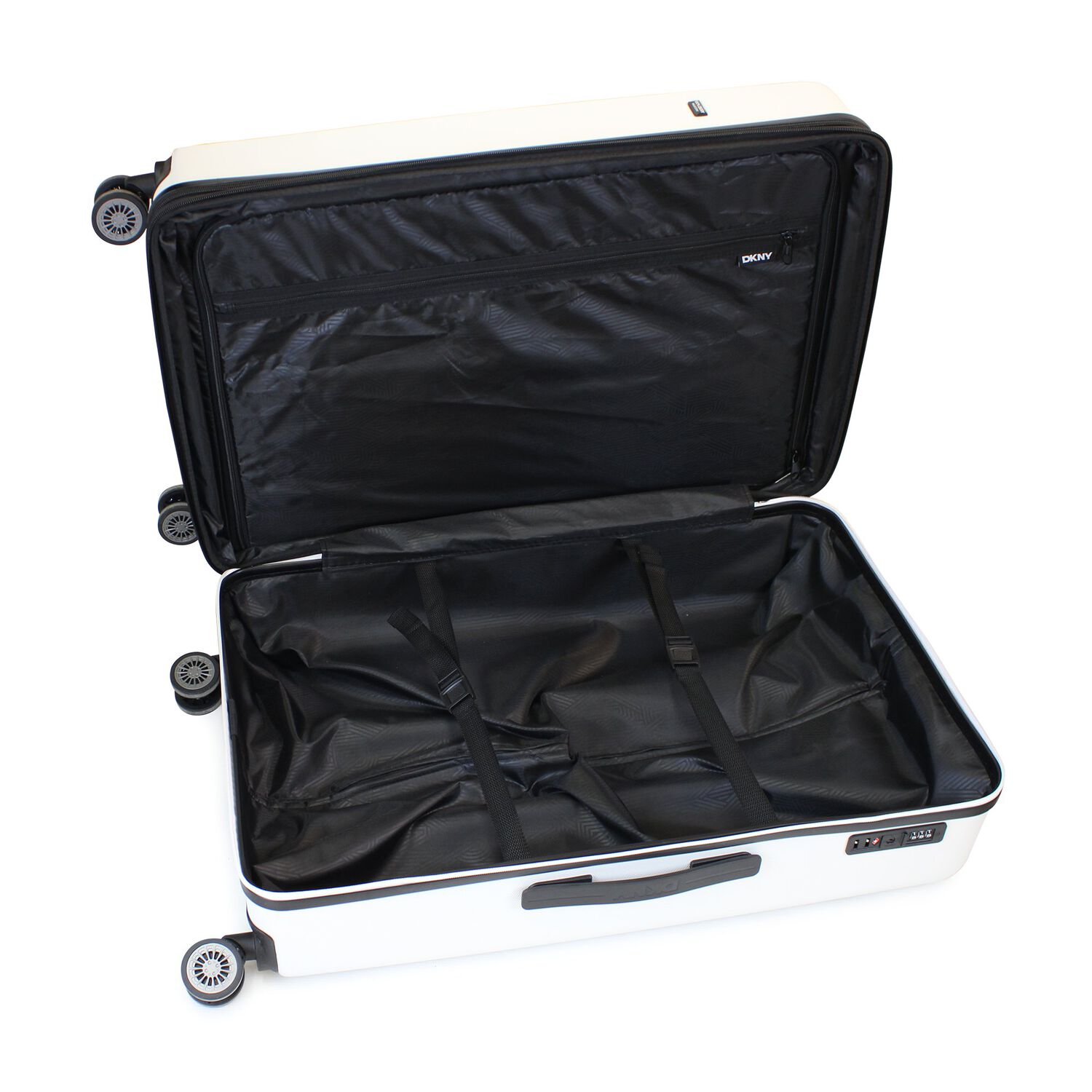 Pack 2 Maletas Donna Karan Luxe S 10kg + L 23kg Blanco Dkny image number 6.0