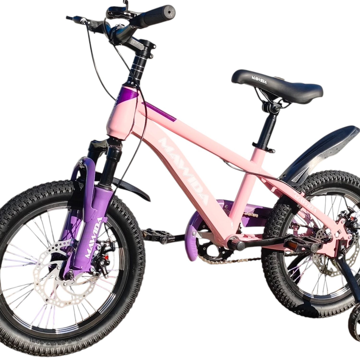 Bicicleta Aro 16 Mawida Con Freno Disco Rosado Lila image number 2.0