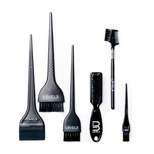 Level3 - Set De Brochas Para Tinturar Cabello De 6 Piezas