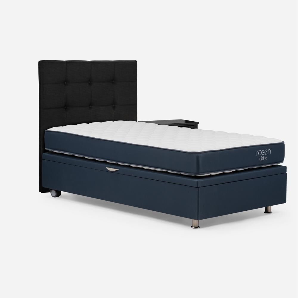 Boxet Rosen Upline / 1.5 Plazas / Base Normal + Set De Maderas Issey Grafito image number 2.0
