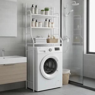 Estante Repisa Organizador De Ba&ntilde;o Color Blanco