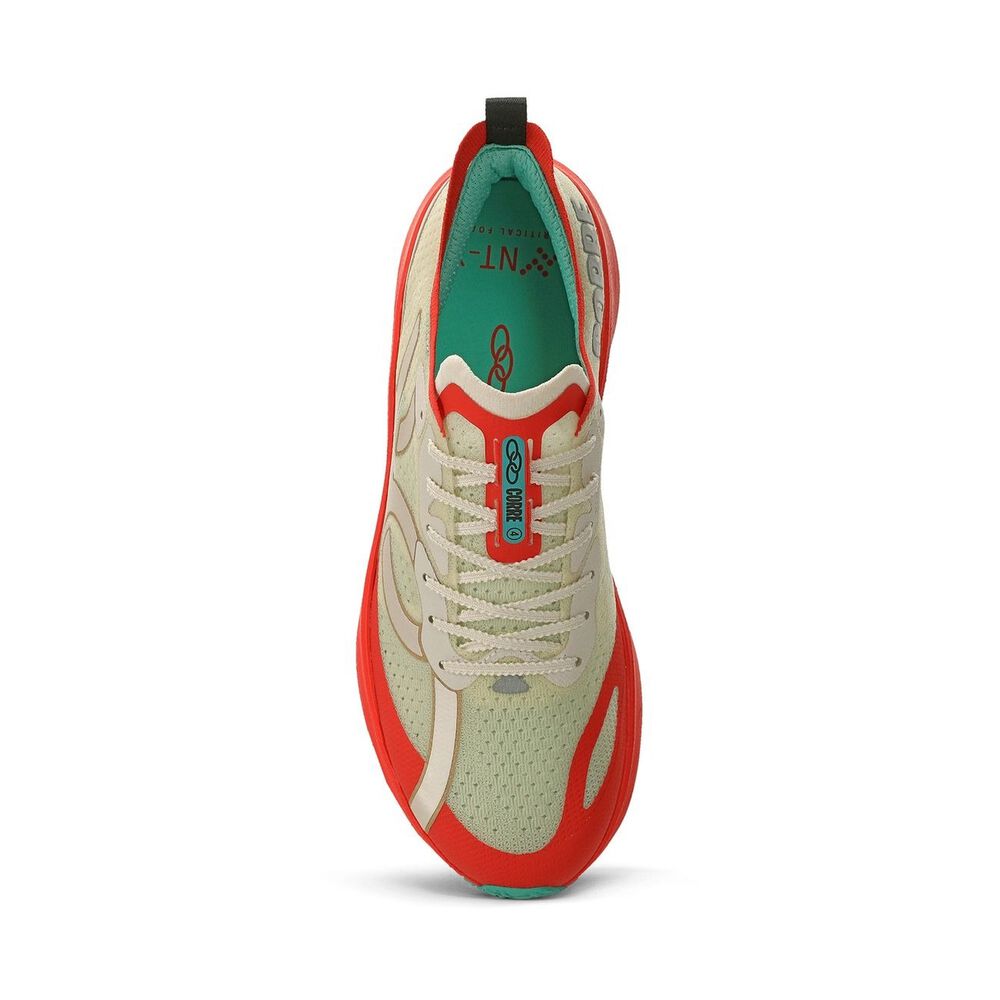 Zapatilla Running Mujer Corre 4 Celeste/rojo/arena image number 3.0