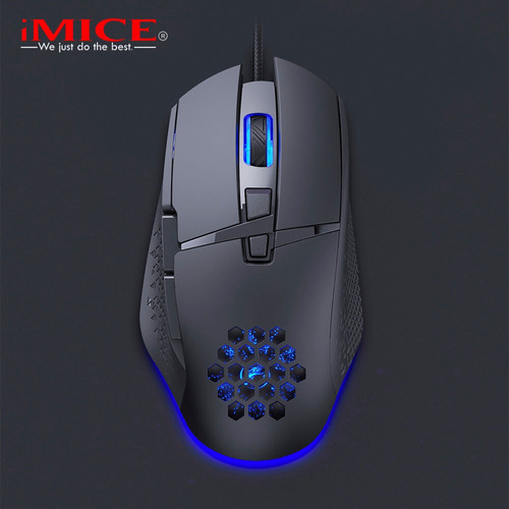 Mouse Gamer Premium Imice T90 7200 Dpi Rgb Shooter image number 8.0