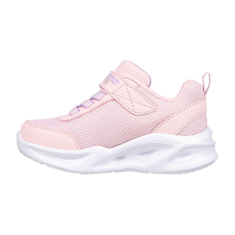 Zapatilla Infantil Niña Skechers Skechers Sola Glow Ltpk image number 4.0
