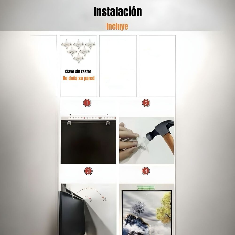 Set De 2 Cuadros Decorativos Marcos De Aluminio By Lubabycas image number 7.0