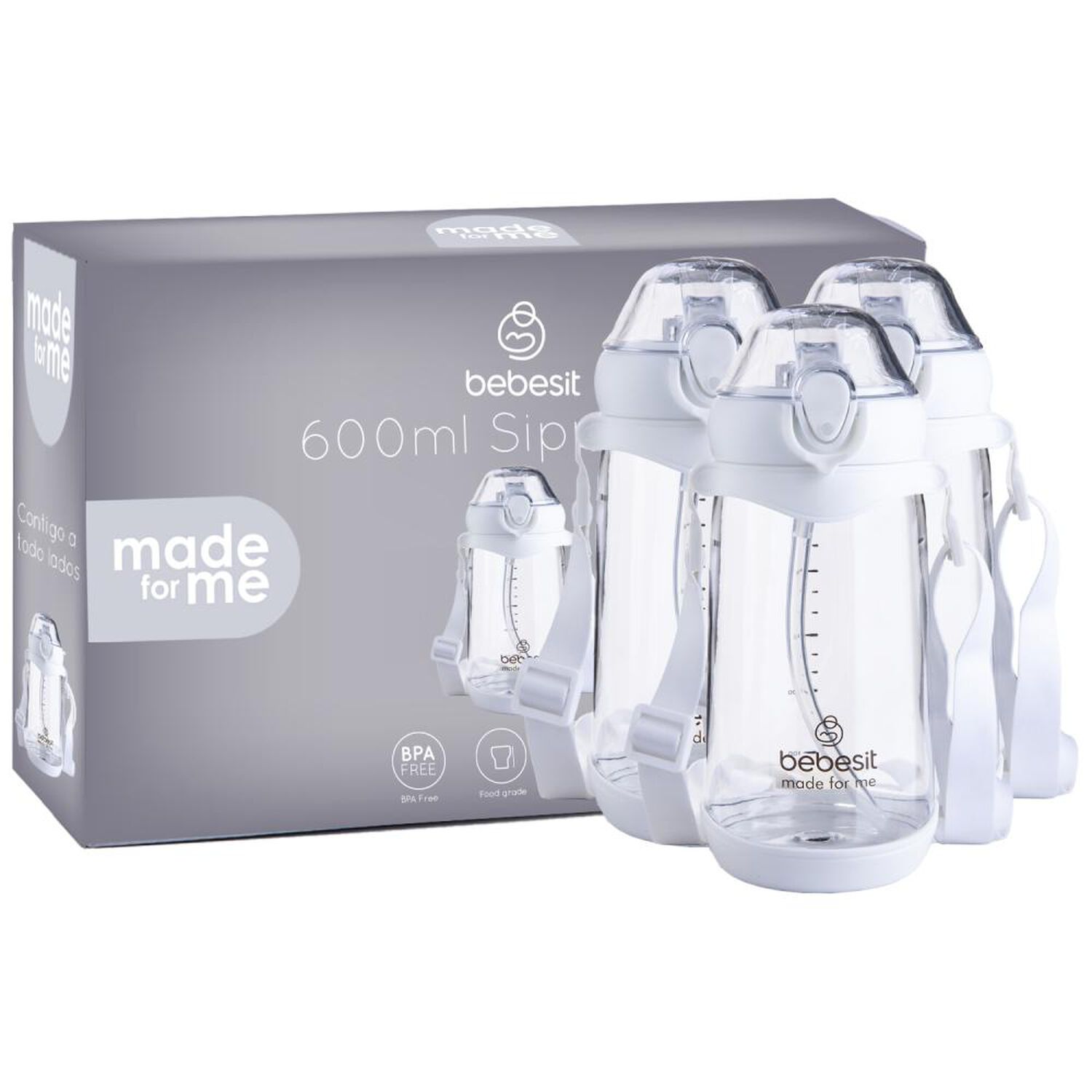 Vaso De Entrenamiento Bebesit Pack X 3 600Ml Antiderrame 12M+ image number 3.0