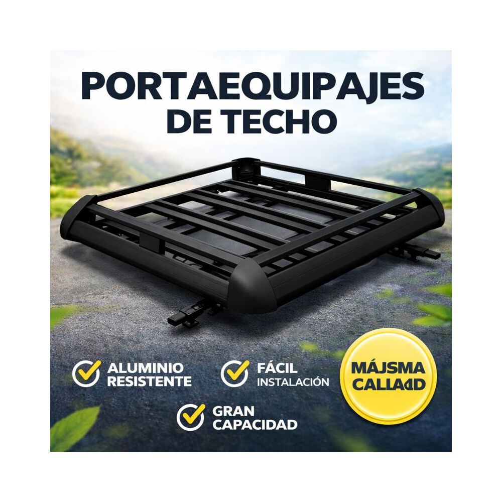 Parrilla Porta Equipaje Auto 130x90x10 Cm Barras Met&aacute;licas image number 15.0