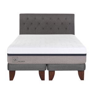 Cama Europea Cic Balance / 2 Plazas / Base Dividida  + Respaldo