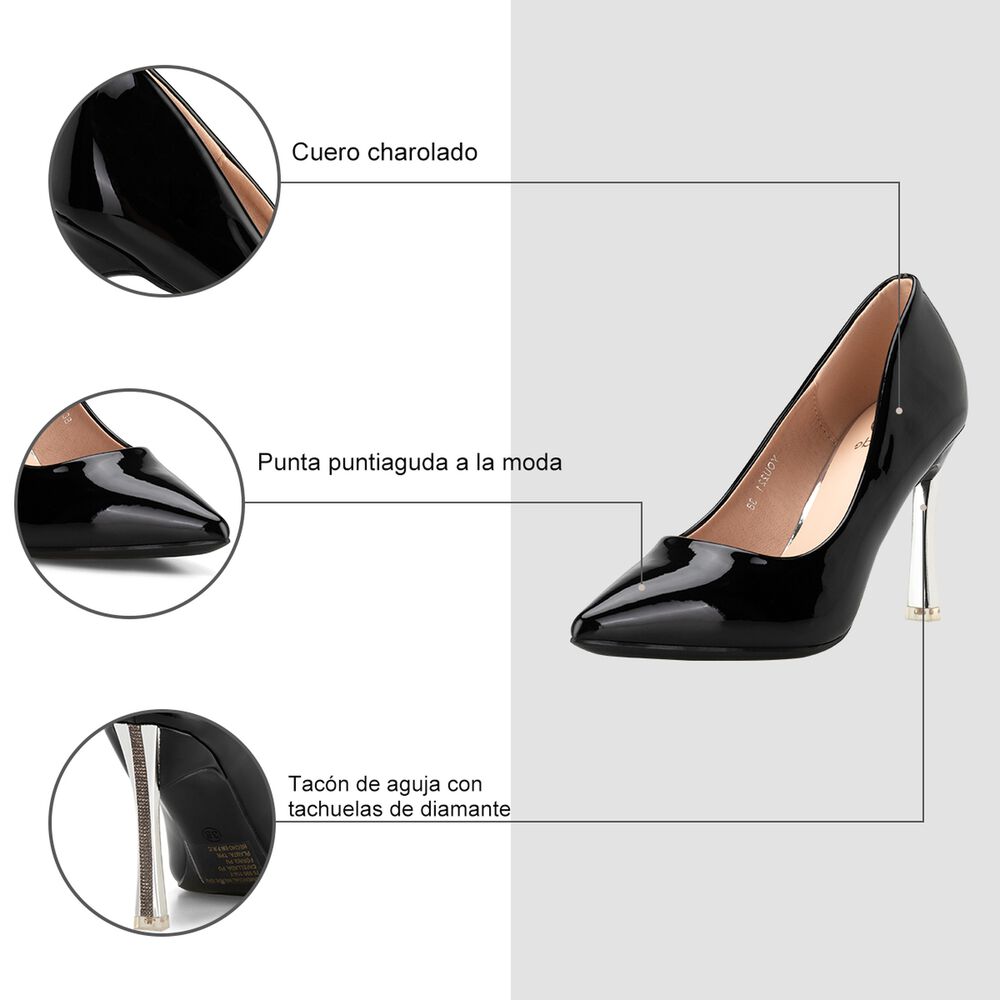 Zapatos Taco Negro Fiesta Weide You221 image number 6.0