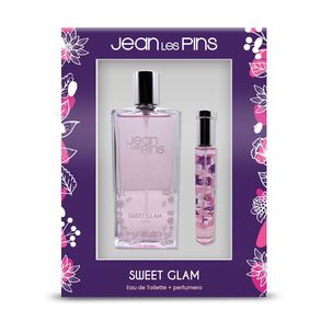  Set De perfumería mujer Sweet Glam Jean Les Pins / 100 Ml + 30 Ml / Eau De Toilette