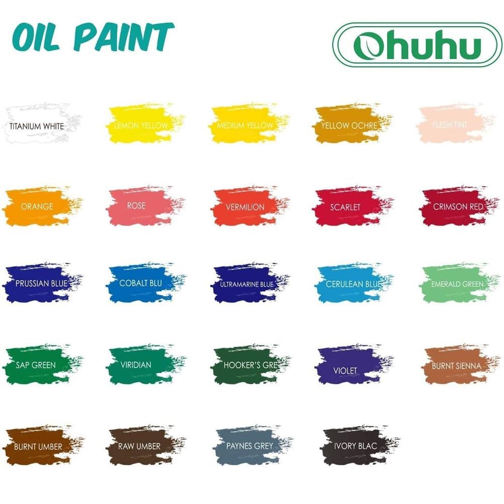 Ohuhu Set De 24 Pintura Al Óleo image number 4.0