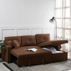 Sof&aacute; Seccional Cama 2 Cuerpos Lino Sidney Kmb1002