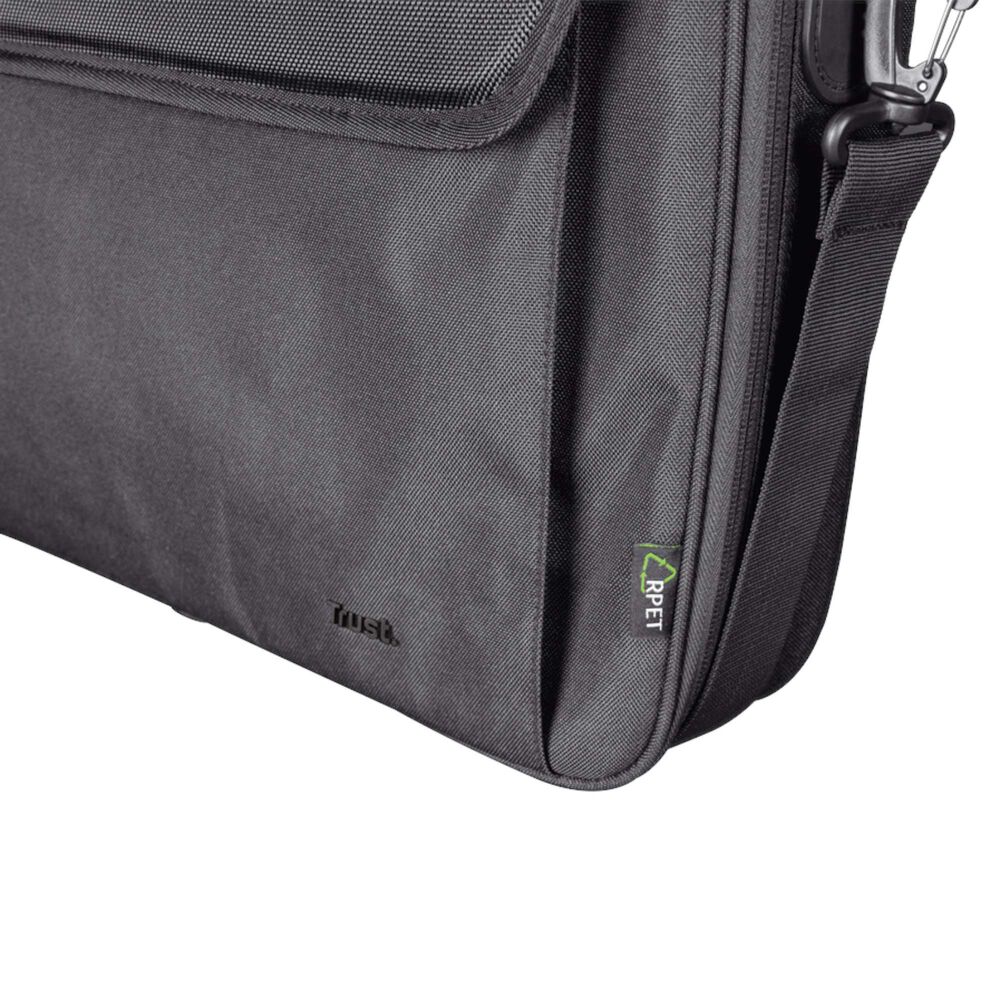 Bolso Notebook Trust Atlanta 16" Con Correa Reinforced Black image number 2.0