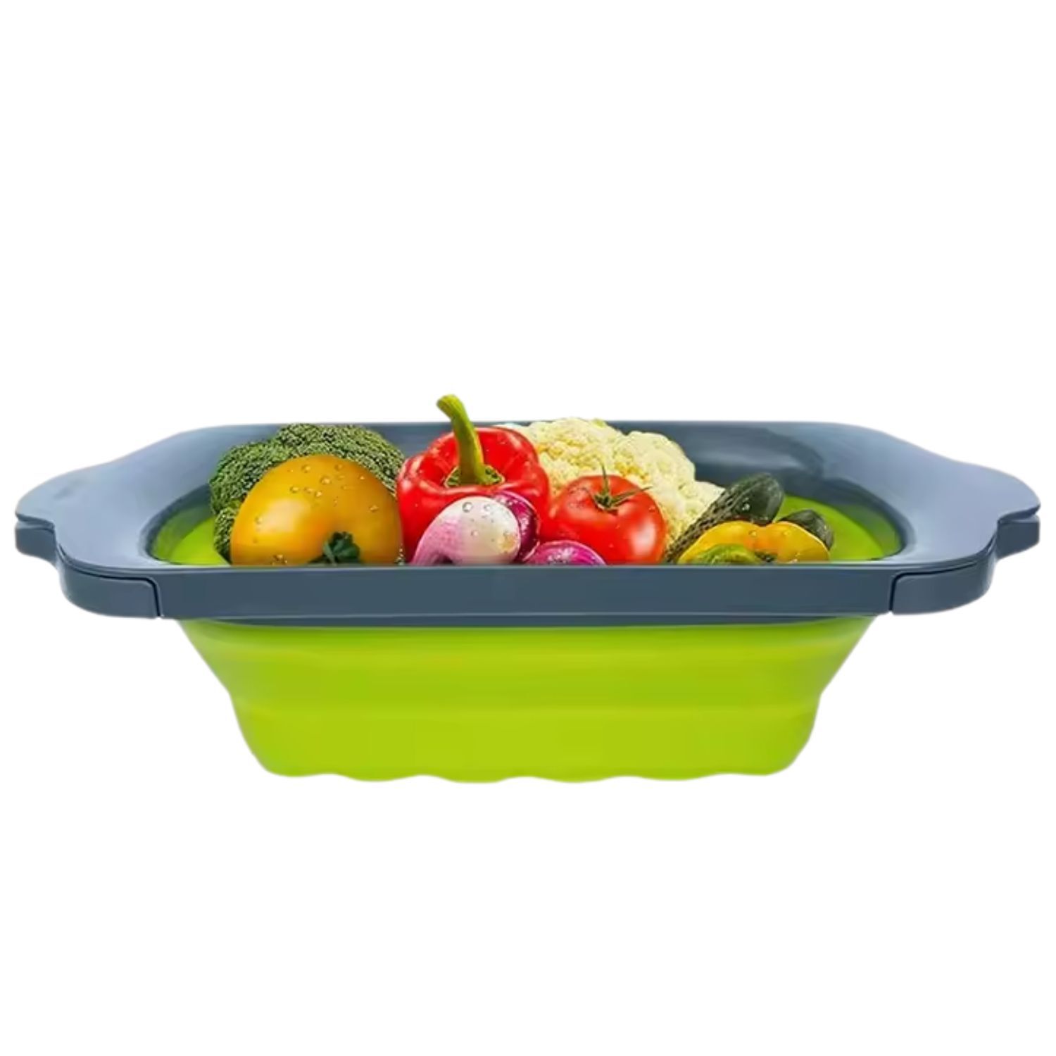 Colador Extensible Plegable Verde 39cm De Cocina Ideal image number 4.0
