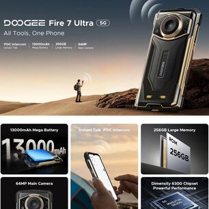 Doogee Fire 7 Ultra 5g Intercomunicador Poc Altavoz 125db