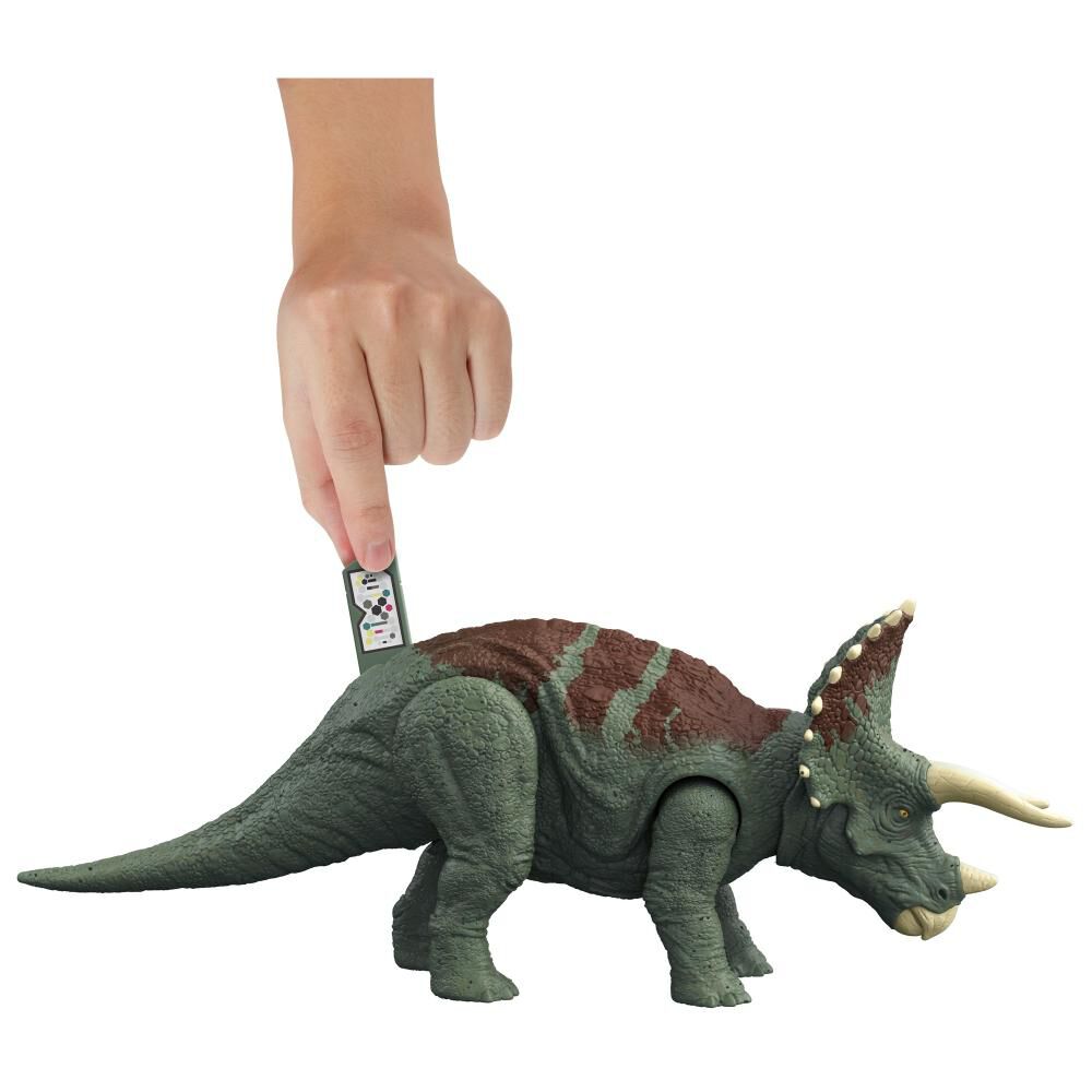 Figura De Acción Jurassic World Triceratops. Ruge Y Ataca image number 2.0