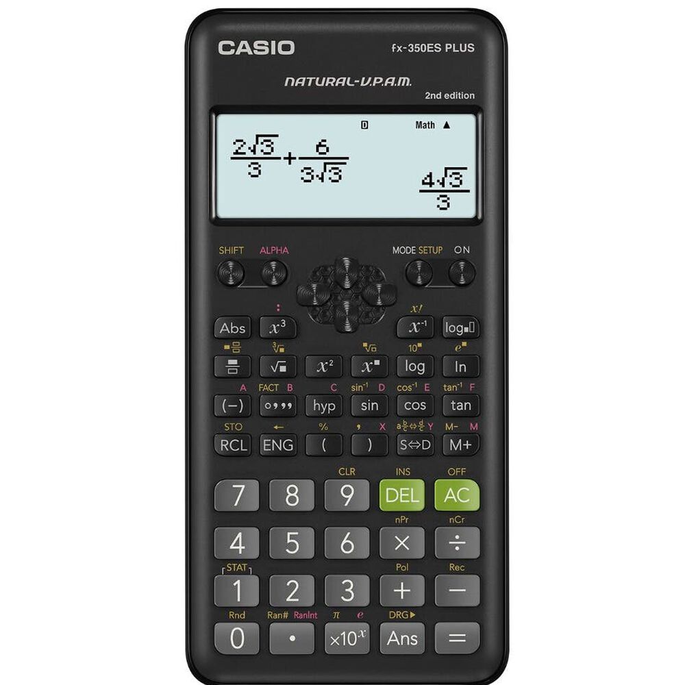 Calculadora Fx-350es Plus Negra Casio image number 0.0